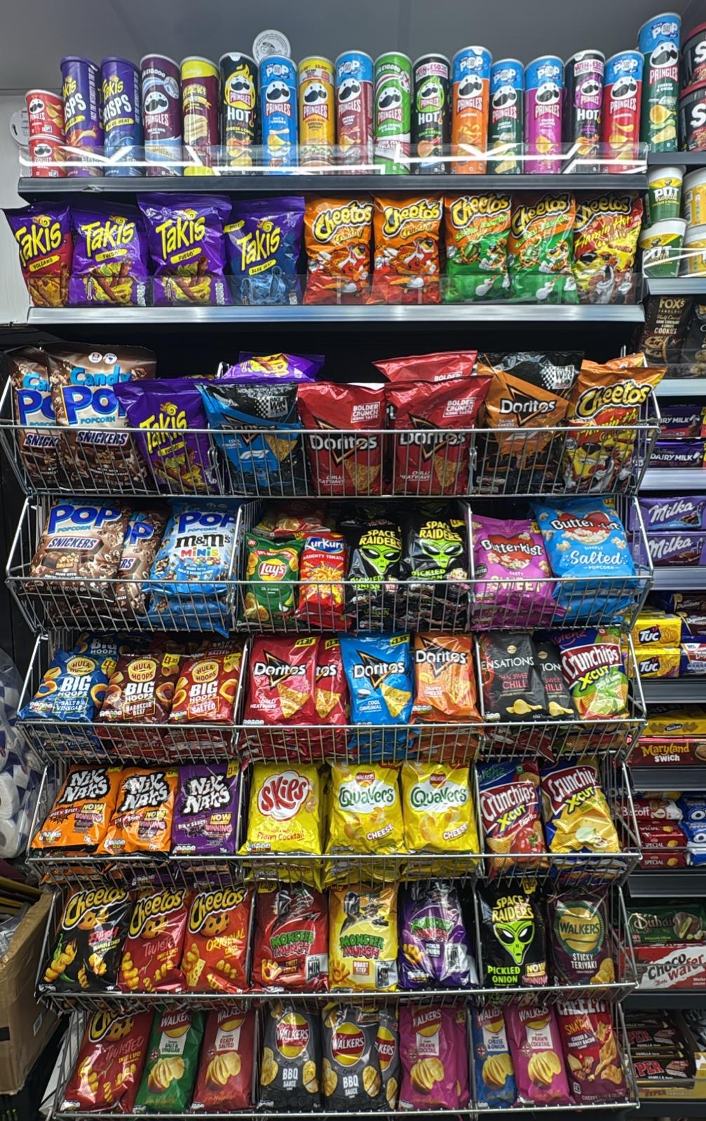 American and British crisps